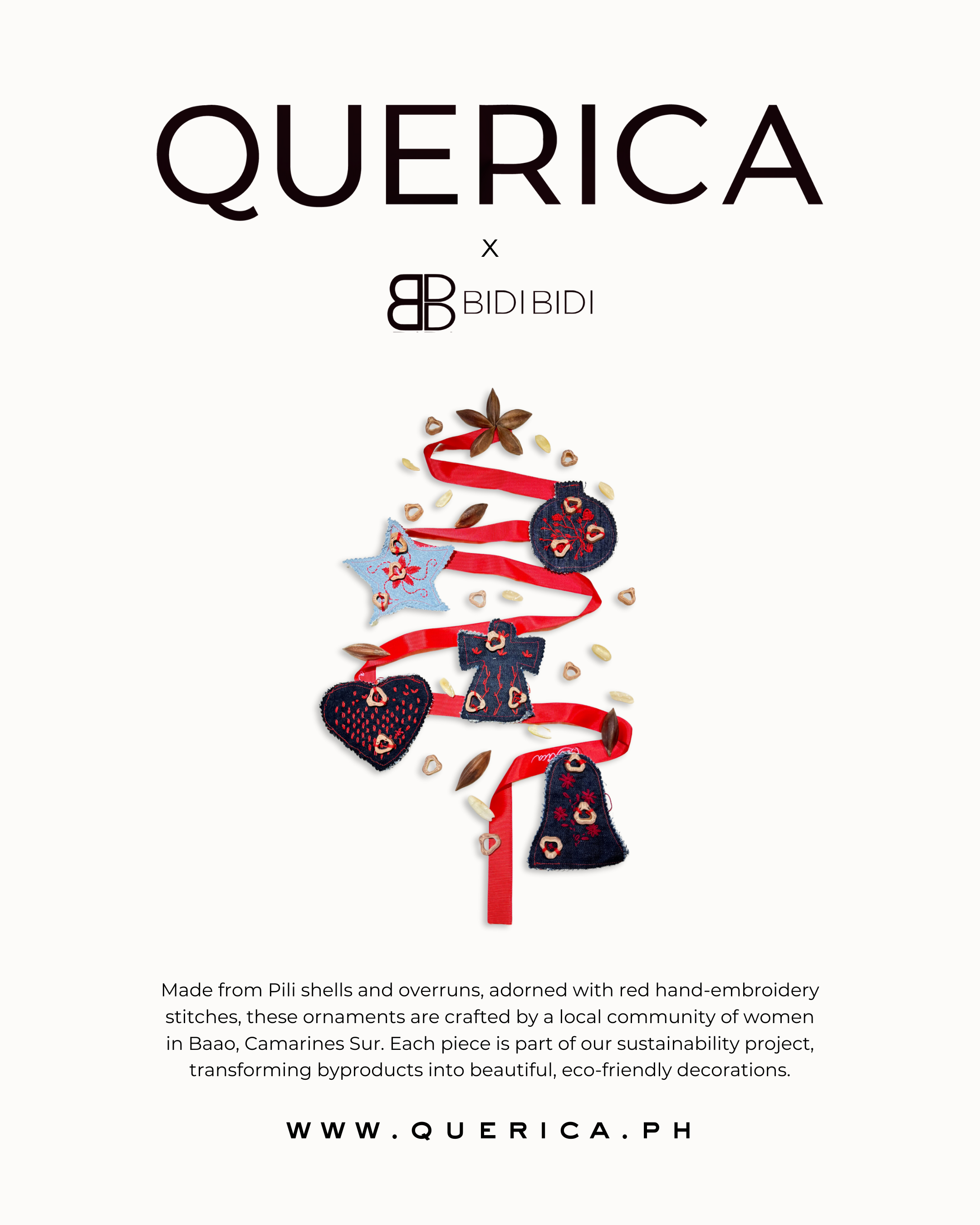 Pili Shell Ornaments (Set of 6)